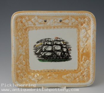 Scott's -Orange Lustre Ship Set