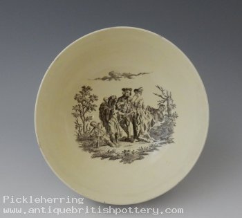 Sadler & Green Liverpool Creamware Bowl