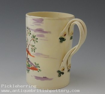 Leeds Creamware 'Piper' Mug