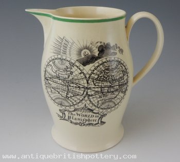 The World in Planisphere jug