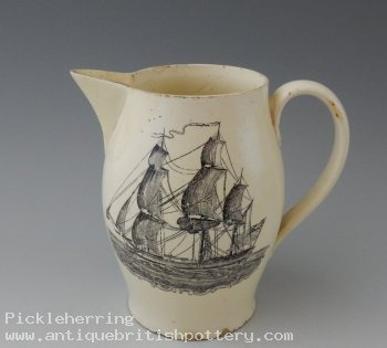 Creamware Hope Springs Eternal Jug