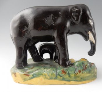 Elephant and Calf Group
