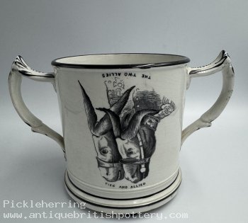 Crimean War Satirical Frog Loving Cup
