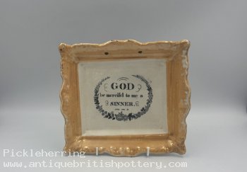 Sunderland Lustre Religious Plaque