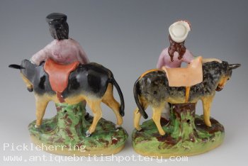 Pair Donkey Attendants