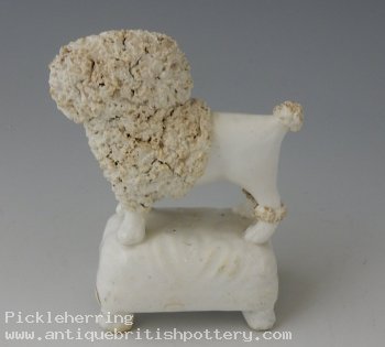 Basket Poodle on Footstool Base